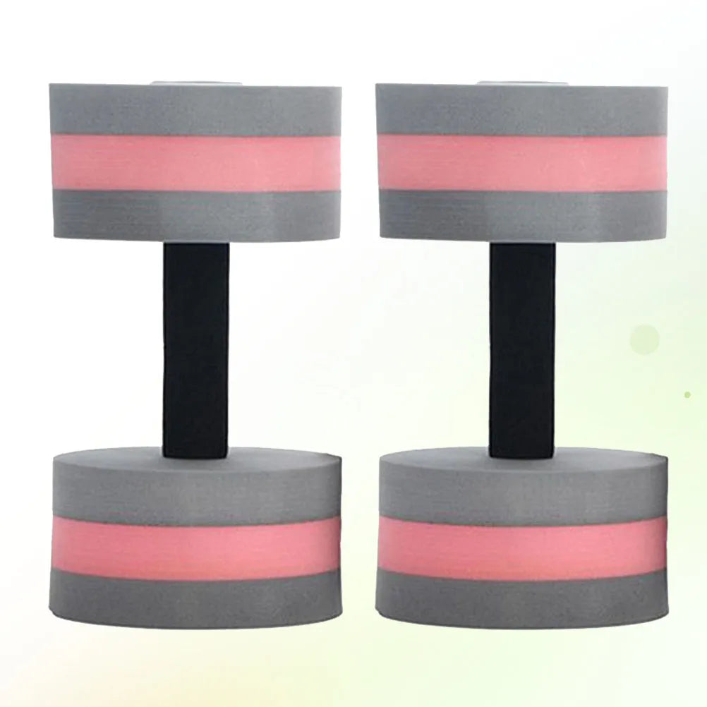2Pcs Floating Dumbbells Water Barbells EVA Foam Swimming Fitness Arm Shoulder Biceps Cardio Legs Training Equipment