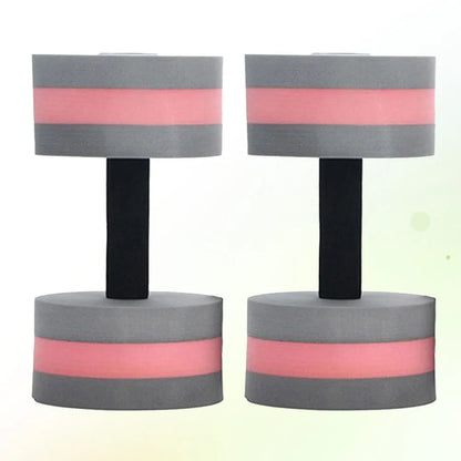 2Pcs Floating Dumbbells Water Barbells EVA Foam Swimming Fitness Arm Shoulder Biceps Cardio Legs Training Equipment