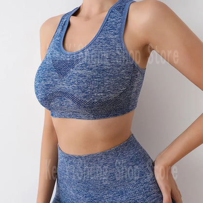 Yoga wear high-waisted shock-proof vest Tight sports underwear Bra underwear Fitness women's bra straps