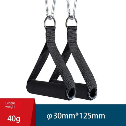 1 Pair of Multifunction Fitness Resistance Bands Handles Anti-slip Wear Resistant Nylon Webbing Grip Puller Handle TPR Strong