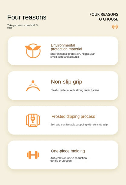 Yoga Flat Head Scrub Impregnated Plastic Dumbbells For Men And Women Home Exercise Sports Equipment Solid Cast Iron Dumbbells