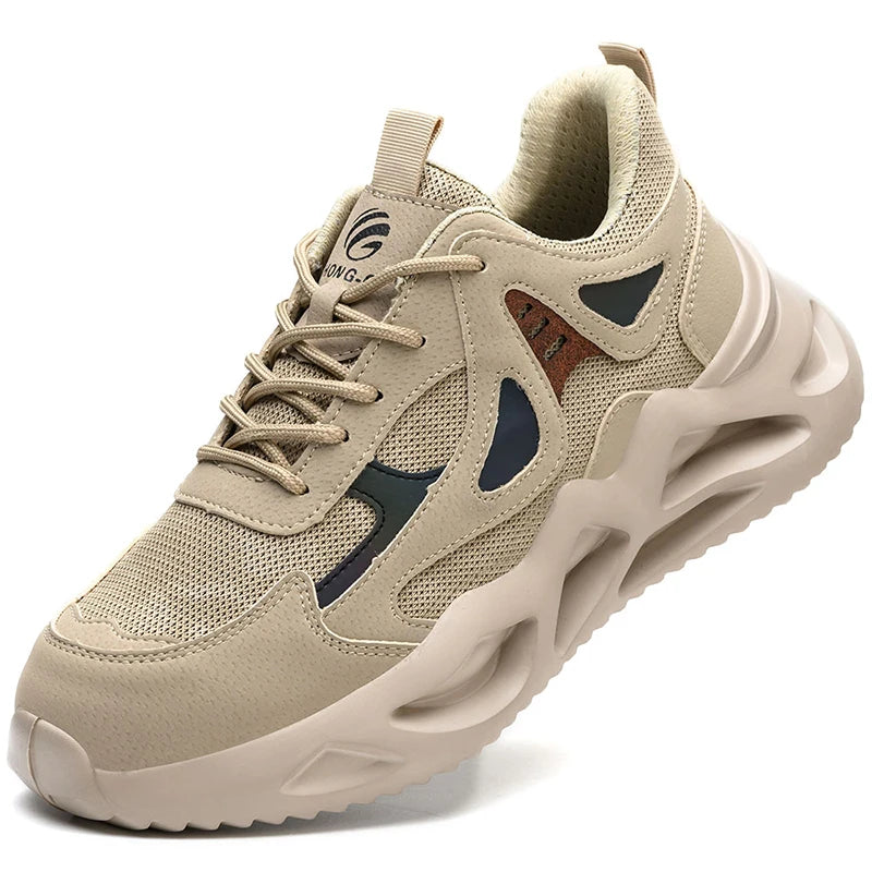 Safety Shoes for Men Anti-impact and Anti-piercing Work Shoes Fashionable Men's Sports Shoes Lightweight Protective Boots 38-46