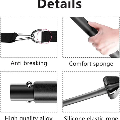 Resistance Bands Set with Fitness Bar Workout Gym Pull Rope Yoga TPE or Latex Tube Sports Elastic Exercise Equipment for Home