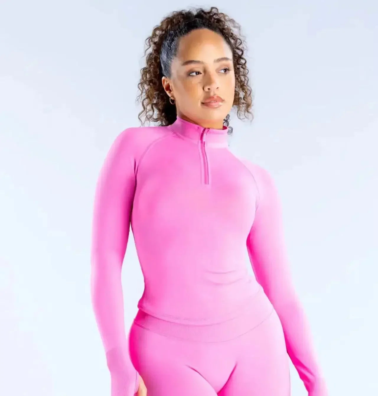 Impact Yoga Clothing With LOGO Long Sleeve Half Zippy Sport Top Women Seamless Sports Shirts Gym Fitness Workout Pilates Clothes
