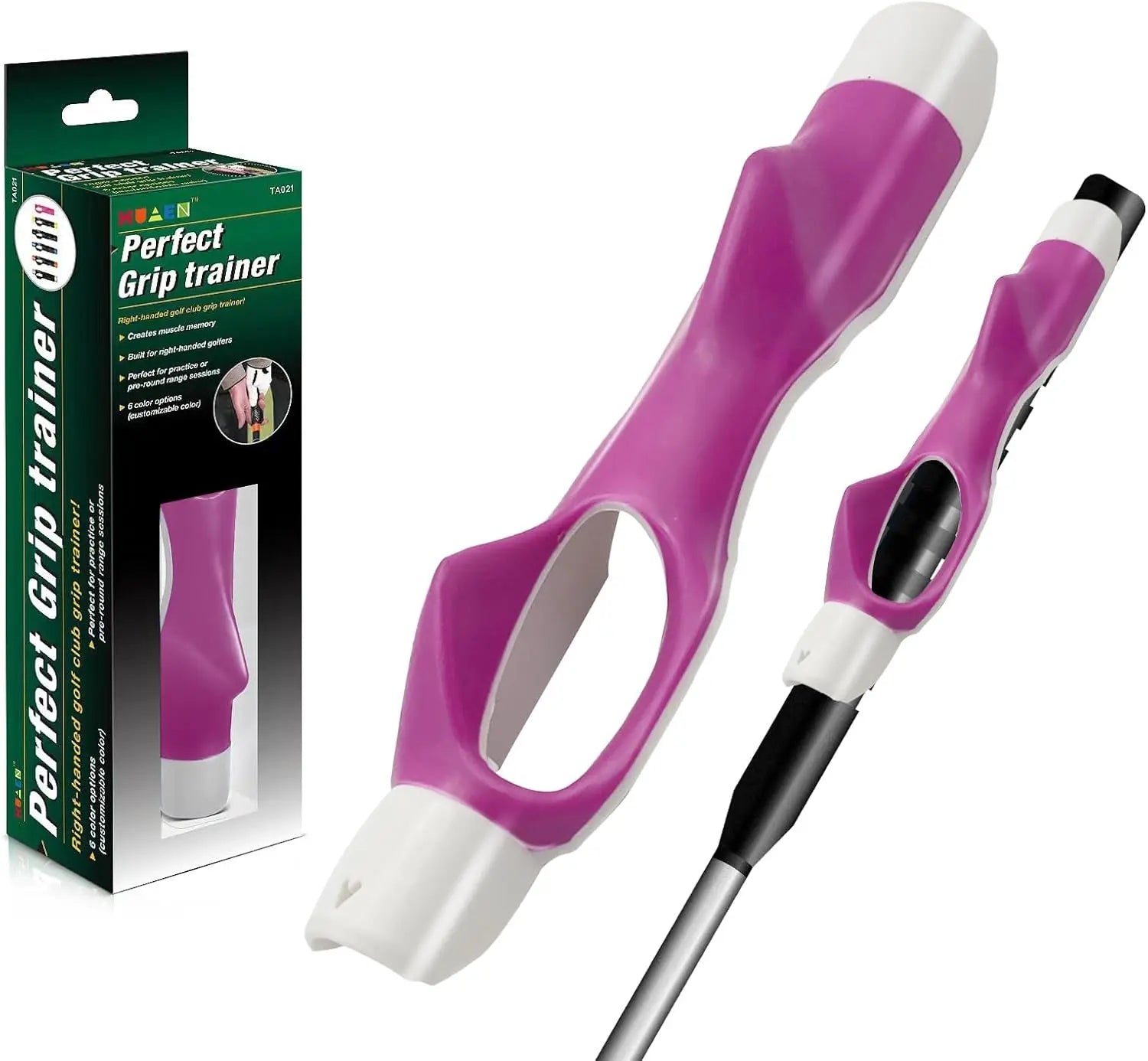 Golf Grip Trainer, Golf Training Aid, Golf Grip Kit Club Grips, Grip Trainer Golf Club to Help Train Correct Hand Position