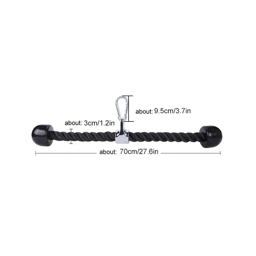 Tricep Rope Cable Attachment – Push/Pull Gym Handle