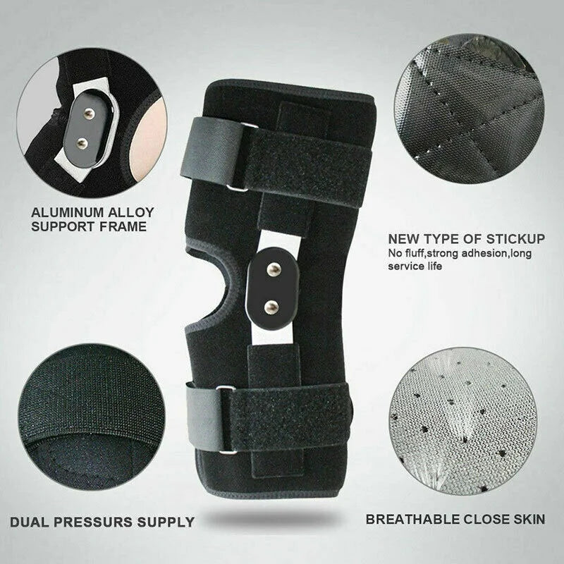 1pcs Elbowpads Protective Gear Alloy Breathable Sports Safety Pad Strap Patella Protector Motorcycle Protective Kneepad