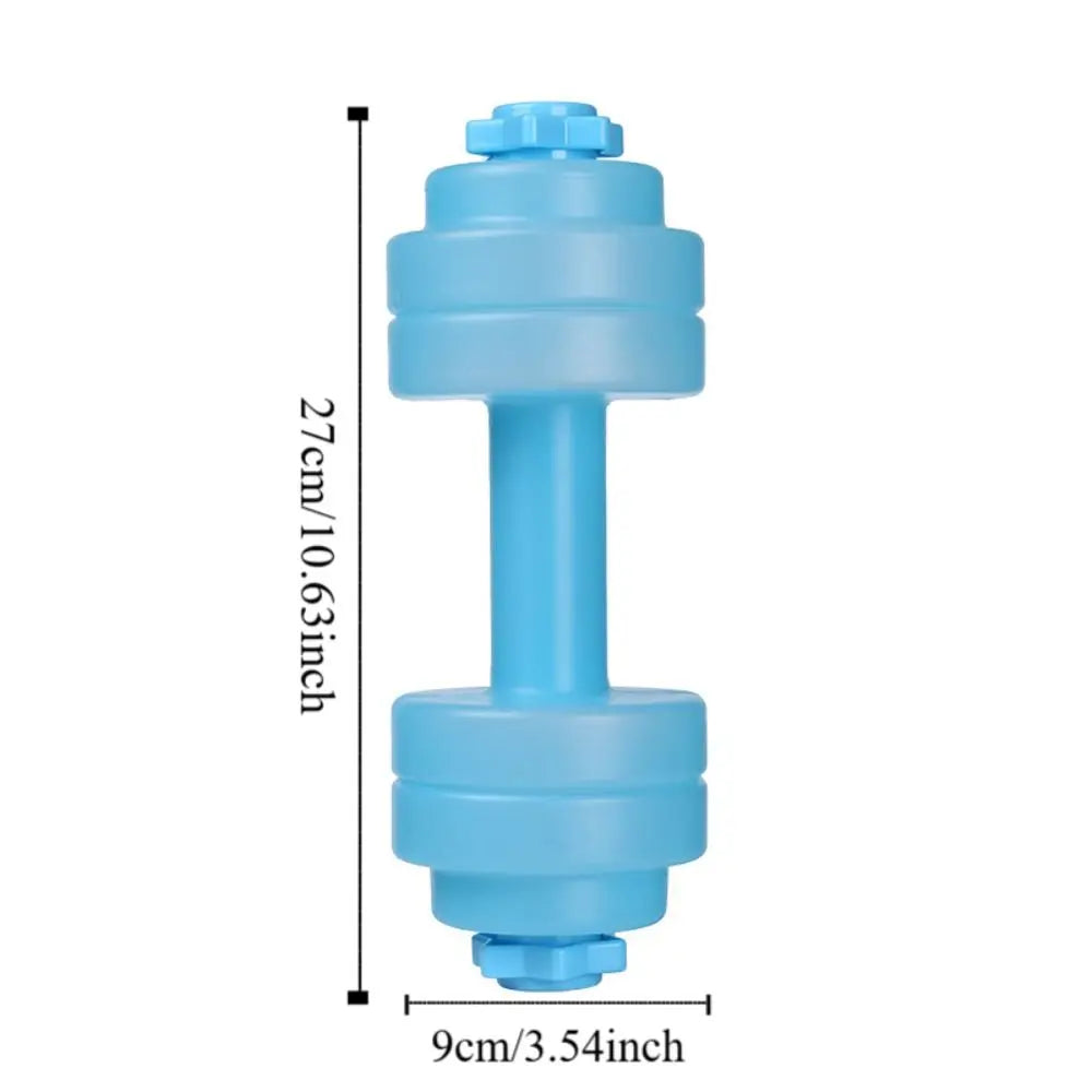 Max 1KG Dumbbell Water Cup 830ML Plastic Water-filled Dumbbells Multifuntion Portable Fitness Water Bottle School