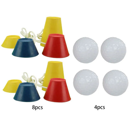 4-In-1 Golf Tees Different Heights Rubber Winter Golf Tees Driver Home Range Ball Training Practice Outdoor Sports Golf Tees