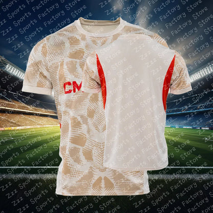 Kids Summer Soccer Training Clothing New Arrival Ligue 1 Olympique Marseille Home/Away Football Jersey Men's Oversized T Shirt