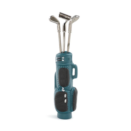 1/12 Dollhouse Miniature Accessories Mini Golf Clubs with Bag Model Toys for Doll House Decoration