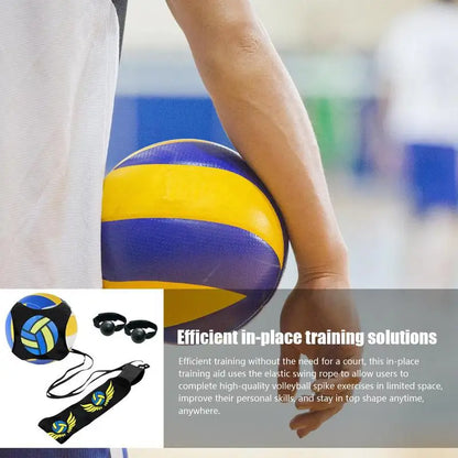 Volleyball Spike Trainer with Elastic Swing Belt
