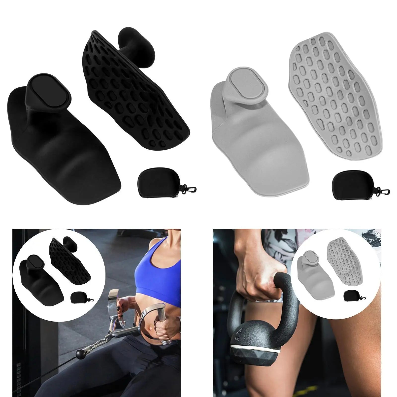 Weight Lifting Grips Hand Protection Sturdy Gym Grips Fingerless for Crosstraining Sports Fitness Bodybuilding Equipment