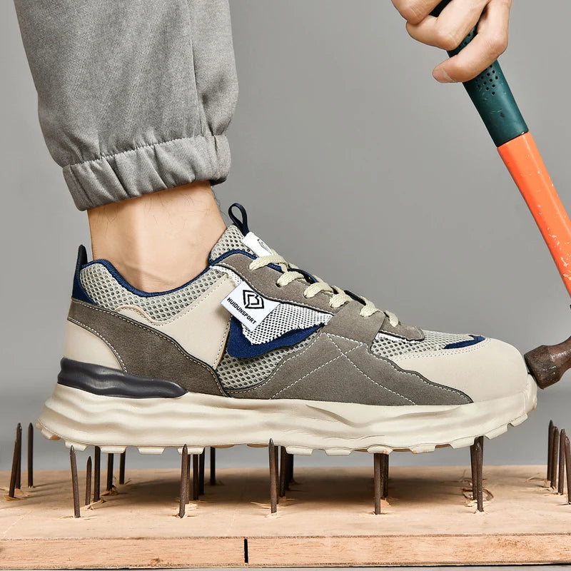 Safety Shoe Men Work Shoes Lightweight Comfortable Safety Sneakers with Steel Toe Caps Breathable Non-Slip male Work Sneakers