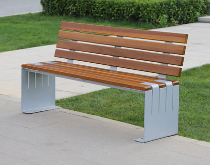 Modern Street Long Benches 2 3 Seaters Heavy Duty Outdoor Waiting Bench Patio Furniture