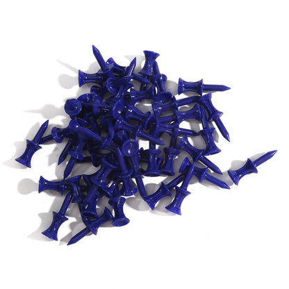 50 Pcs/Pack Professional Golf Tees 25mm-51mm Castle Orange Golfer Accessory Plastic golf tees perfect for Teeing the ball