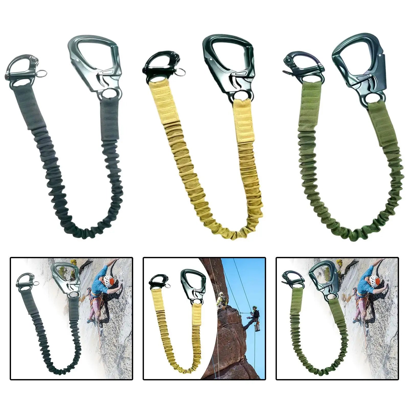 Safety Lanyard Fall Protection Helo Lanyard for Outdoor Sports Scaffolding
