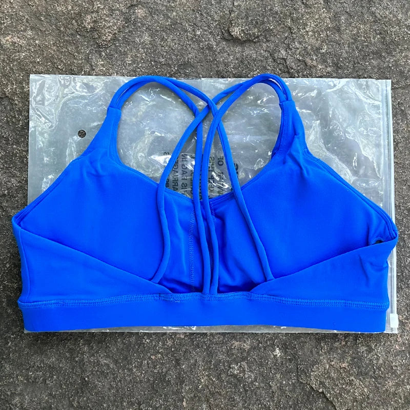 Women's Sports Bra Shockproof Bra Beautiful Back and Sports Anti Sagging Running External Wear Training Fitness Tank Yoga Bra
