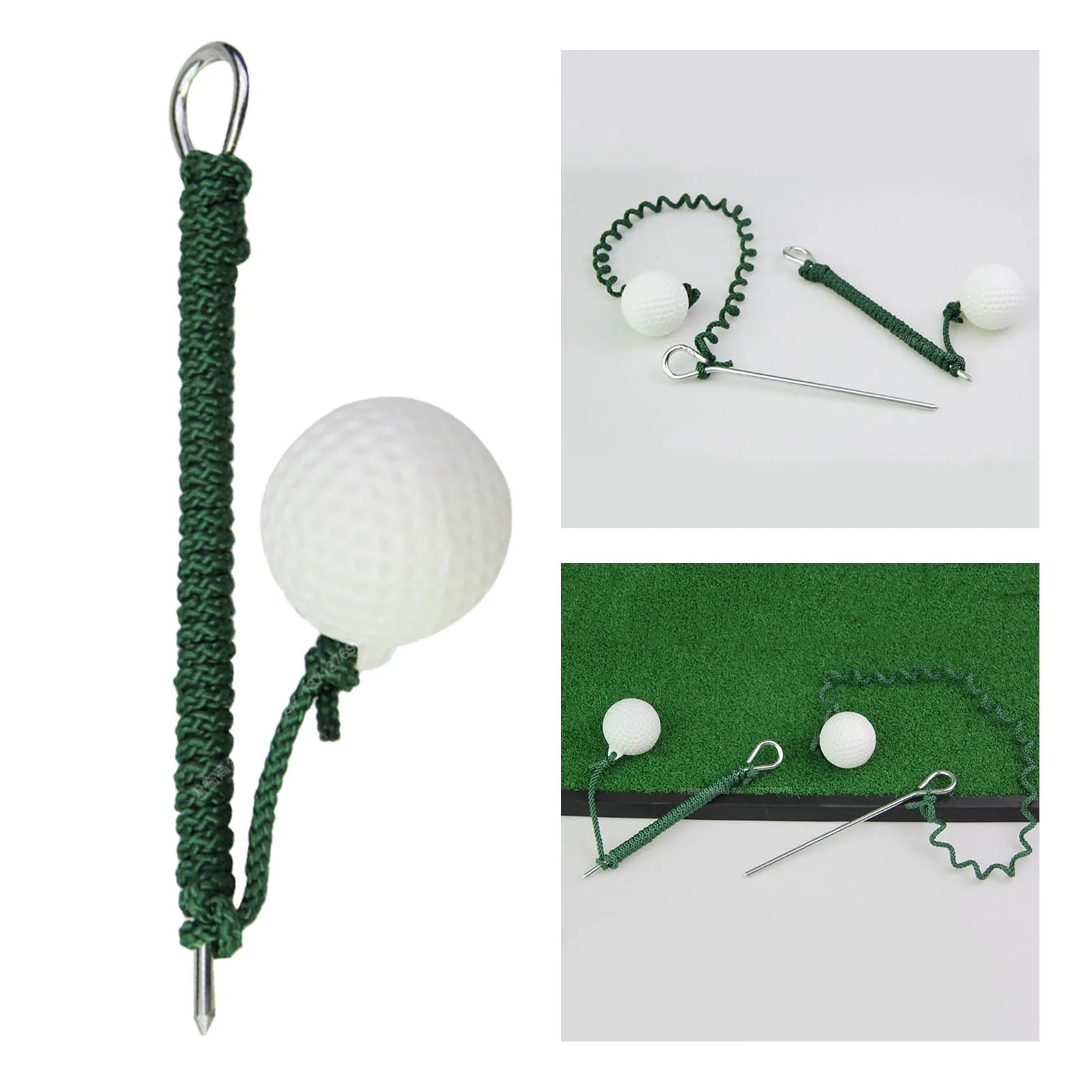 Golf Driving Ball Swing Hit Training Aid Portable Golf Practice Training Rope Ball Air Flow Golf Balls For One Person Practice