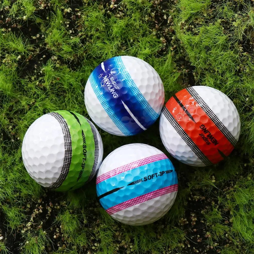360 ° Aiming Golf Balls Three Layer Purple Golf Three Layer Ball Green Dark Blue Super Long Distance Golf Ball