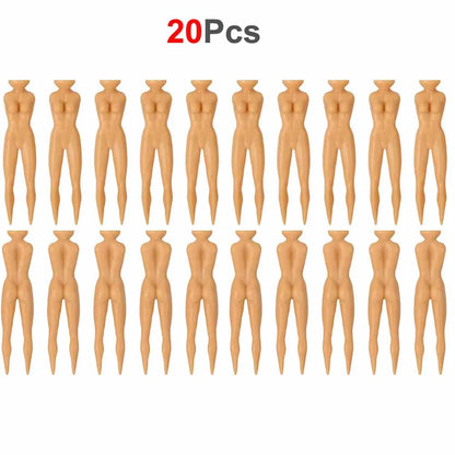 Pack of 20 Plastic Golf Tees Lady Tees Woman Golf Tees Nude Golf Tees for Golf Training