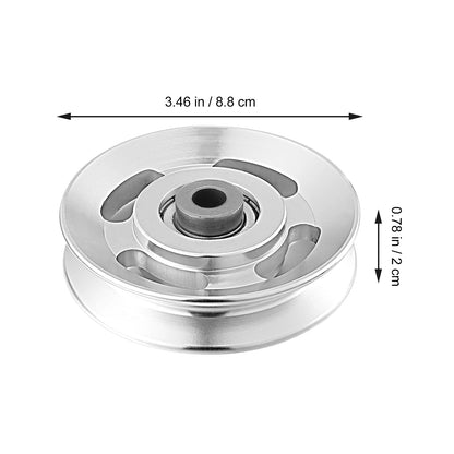 1Pcs Aluminum Alloy Pulley Wheel Fitness Equipment Accessories Cable Machine Bearing Gym Parts Body Building Tools Workout Gear