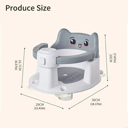Bathtub Seats for Baby Bathtub for Sit-Up Bathing Provides Backrest Support Baby Bath with Bottom Suction Cups 425F
