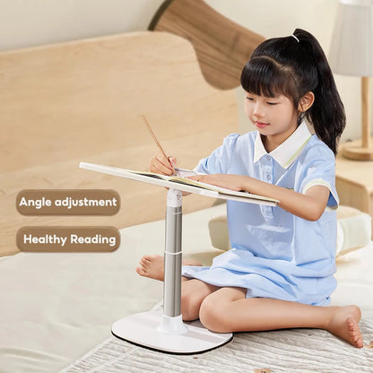 Bookshelf Children's Reading Picture Book Solid Wood Desktop Bed Floor Tablet Bracket Can Lift Baby Telescopic Wooden Book Clip