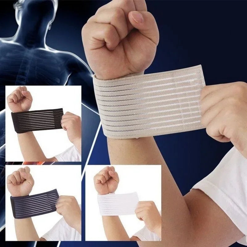 Sports Fitness Bracers Elastic Bandage Hand Wrist Strap Wrap Sport Wristband Adjustable Stretchy Wrist Protector