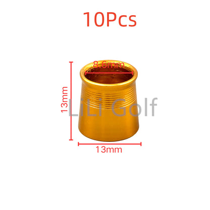 10Pcs/set Golf Club Shaft Sleeve Aluminium Ferrules fit Driver Fairway Hybrid Irons Club Head Aluminum Ring High quality .