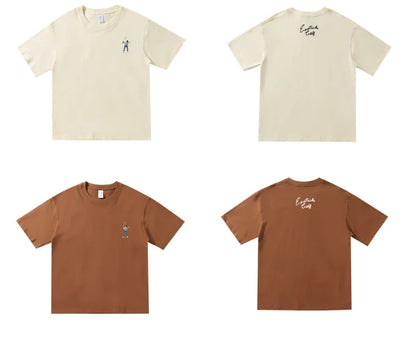 Summer New Golf T-shirt Unisex Golf Round Neck Top Breathable Loose Sports T-shirt Golf Wear for Men and Women