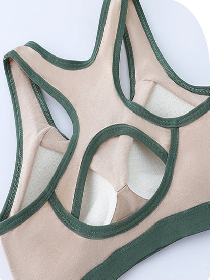 Women's one-piece sports bra, running, fitness, yoga, no steel ring, shock-absorbing, beautiful back bra