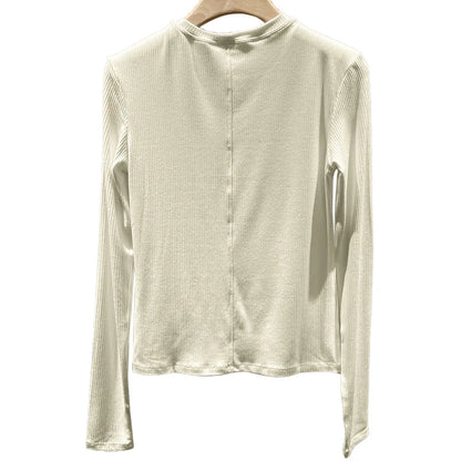 Fashion Long Sleeve Yoga Top Pilates Long Sleeved Base T-shirt Summer Outdoor Fitness Elastic Pullover