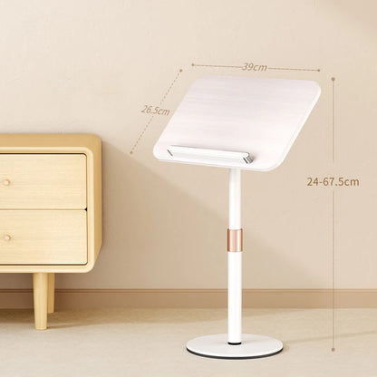 Bookshelf Children's Reading Picture Book Solid Wood Desktop Bed Floor Tablet Bracket Can Lift Baby Telescopic Wooden Book Clip