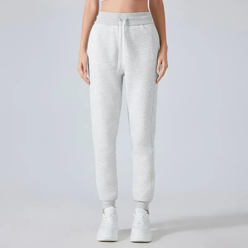 2025 Scuba Women's High Waist Sweatpants Yoga Clothing Autumn and Winter Women Fitness Exercise Cotton Blend Jogger Sweatpants