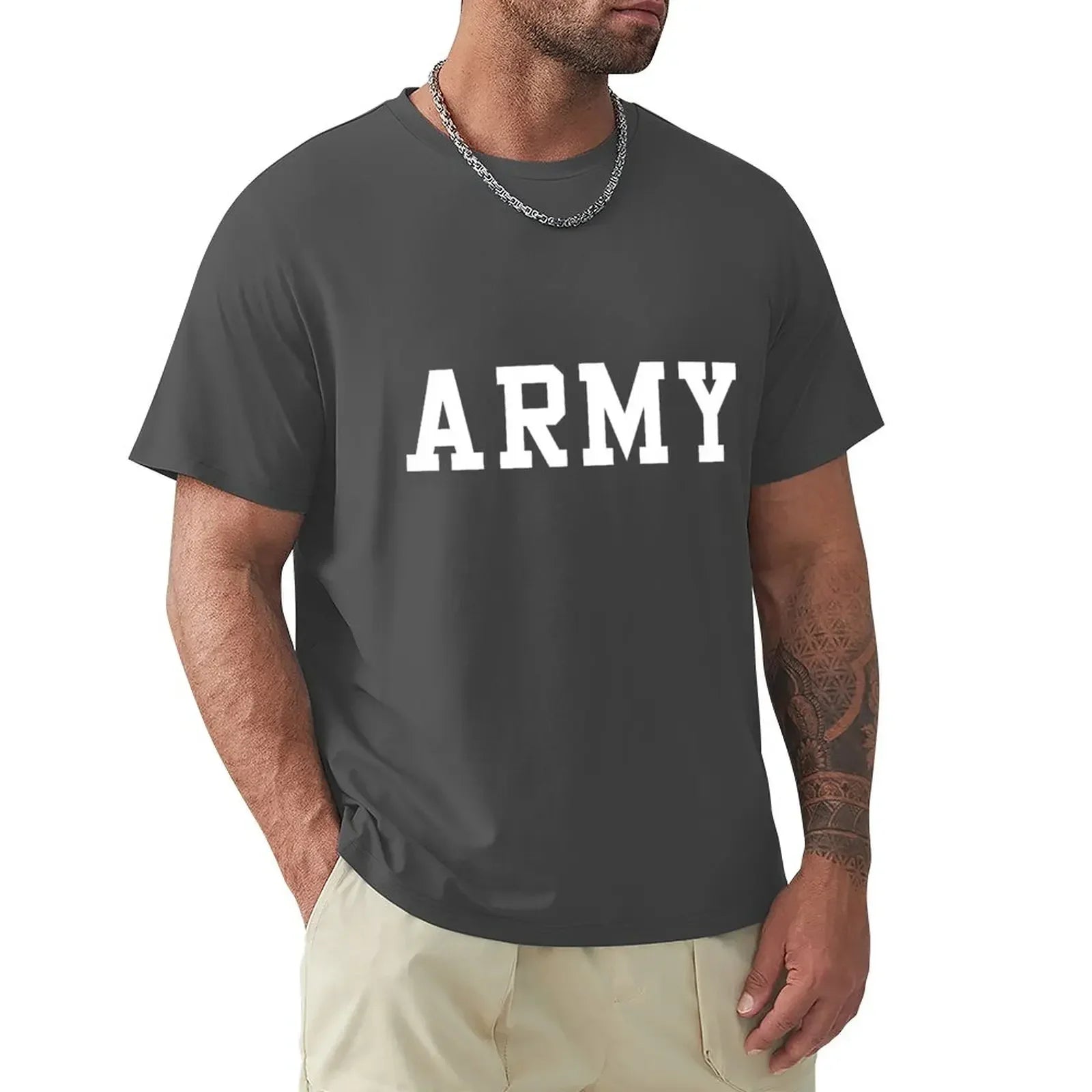 tees hippie clothes funnys mens t shirt graphic ARMY - Cal Robertson Zero Day T-Shirt  clothes sweat men clothings streetwear
