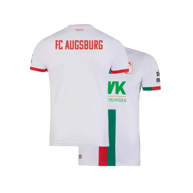 Soccer Match Training Jersey Men Women Clothes Augsburg Home Jersey Breathabe Quick-Drying Oversized Sports Casual Daily Tops