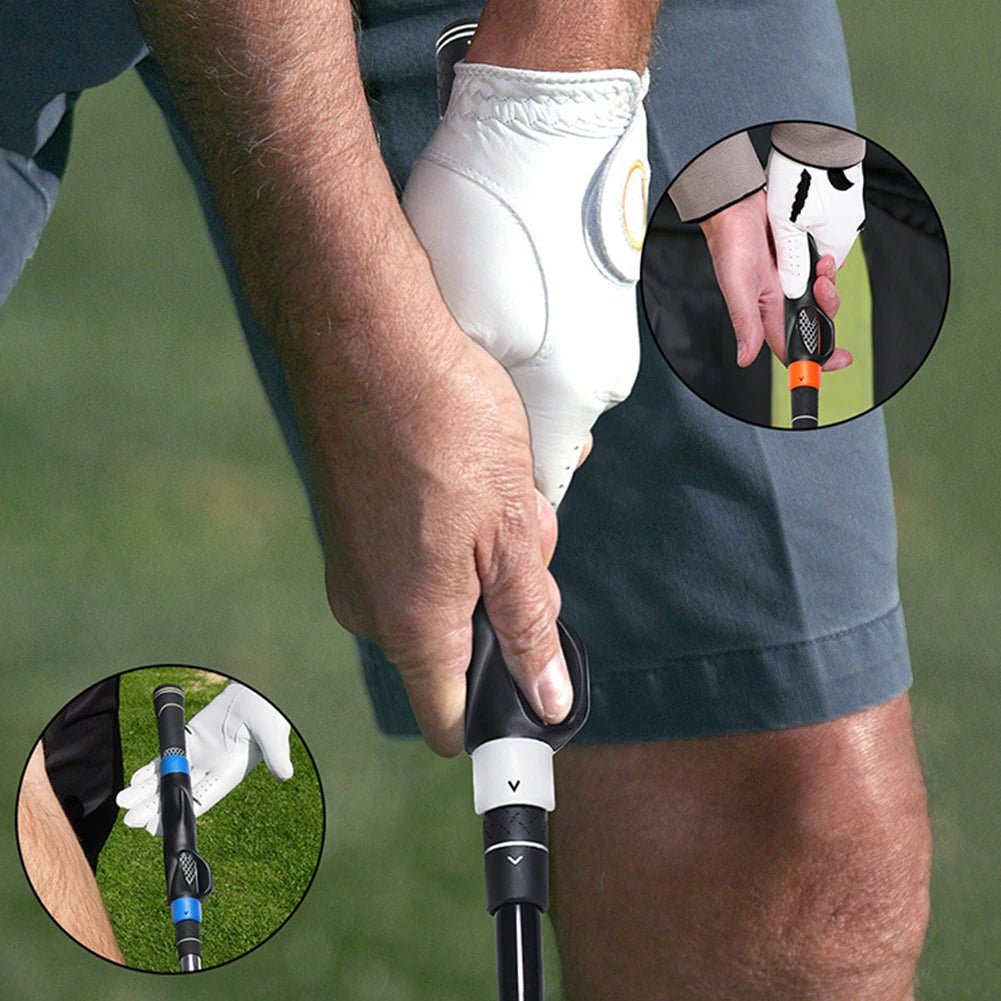 Rubber Golf Club Grips Portable Golf Postural Correction Grip Corrective Action Lightweight Durable Antiskid Outdoor Accessories