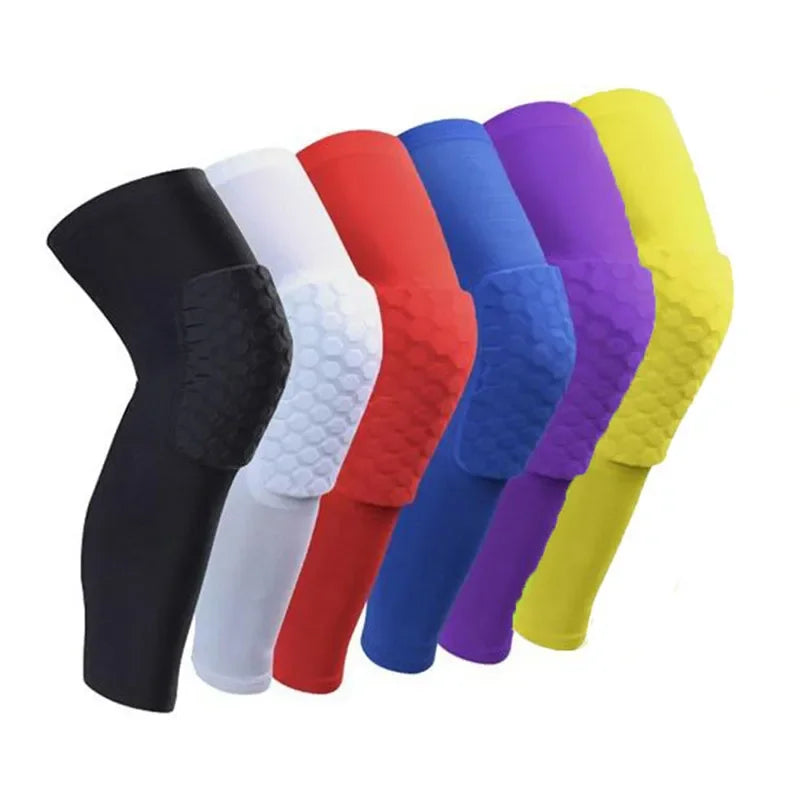 Sports Safety Knee Pad Anti-collision Ventilation Volleyball Basketball Kneepad Compression Socks Knee Honeycomb Wraps Brace