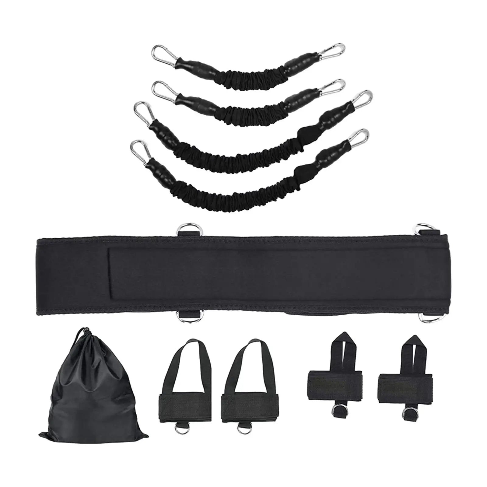 Boxing Resistance Bands Set Adjustable Waist Strap for Leg Strength Training Workout Fitness Exercise Home Gym