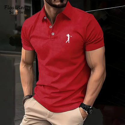 Golf Clothing Fashion Short Sleeve Tee Polo Shirts for Men Summer T Shirt Man New in Tops & Tees Trendy Lapel Polo Business Tops