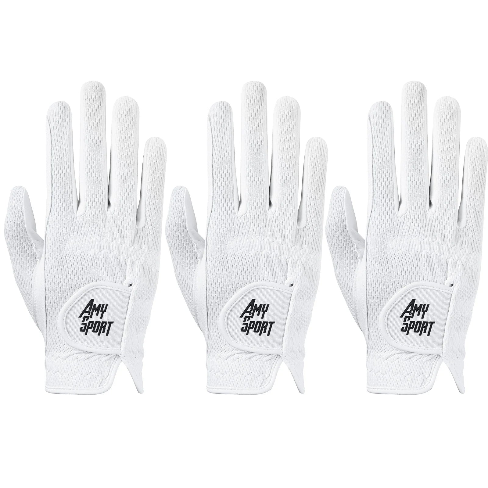 Golf Gloves Men Left Right Hand Rain Grip Hot Wet Weather Value 3/6 Pack, Men‘s Golf Glove All Weather Grip in S M M/L L XL