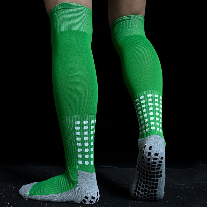 Men New Soccer Socks Breathable and Women Non-Slip Knee High Towel Bottom Cycling Hiking Sports Training Long Football Socks