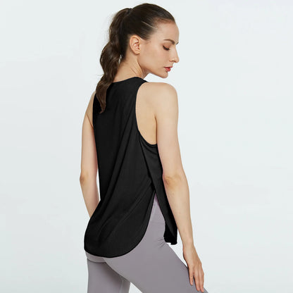 Women's Yoga Shirts Sleeveless Athletic Fitness Racerback Sports Vest Comfortable U-neck VestTraining Sport Tank Tops New