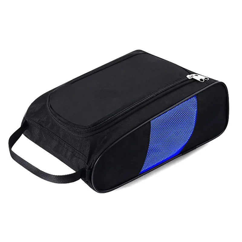 Waterproof Outdoor Golf Shoe Bag With Zipper and Breathable Mesh Portable Shoe Bag to Store Sports Accessories Football Shoe Bag