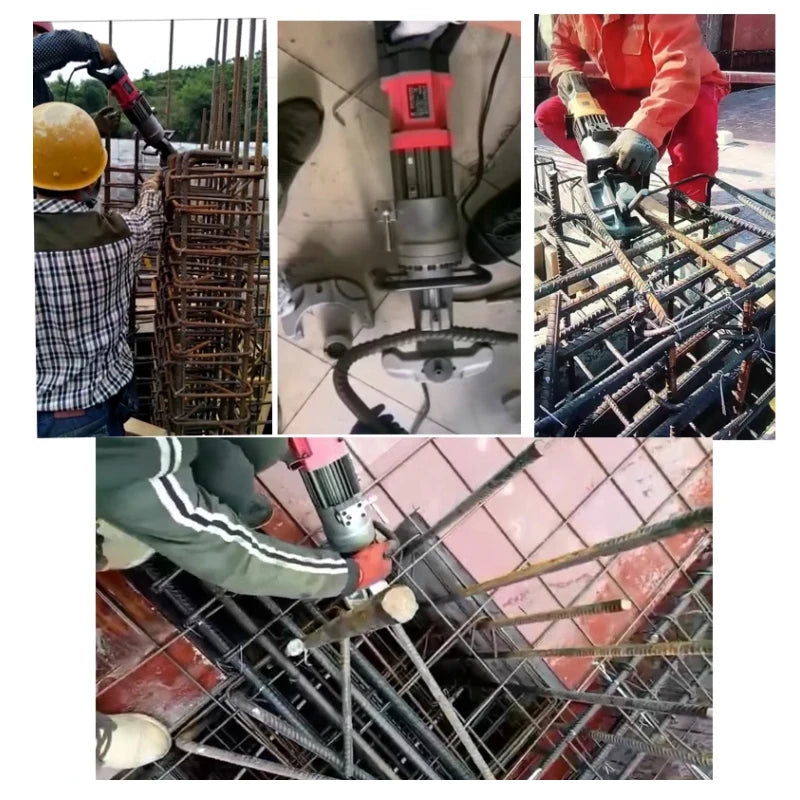 HRB-25 Electric Hydraulic Steel Bar Bending Machine Portable Rebar Fast Bender Handheld Straightening Tools Bend Range 4-25MM