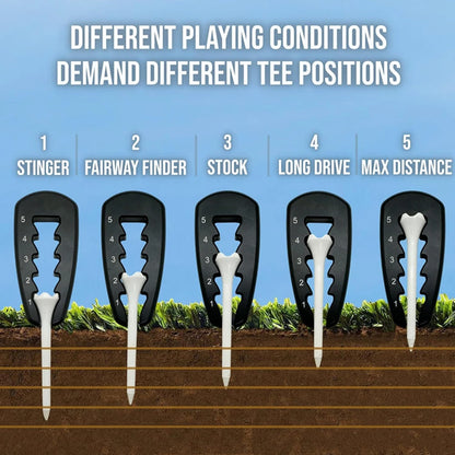 Golfs Tees Setter Adjustable Golfs Holder Tees Precision Tee Height for Consistent Swings Durable Des