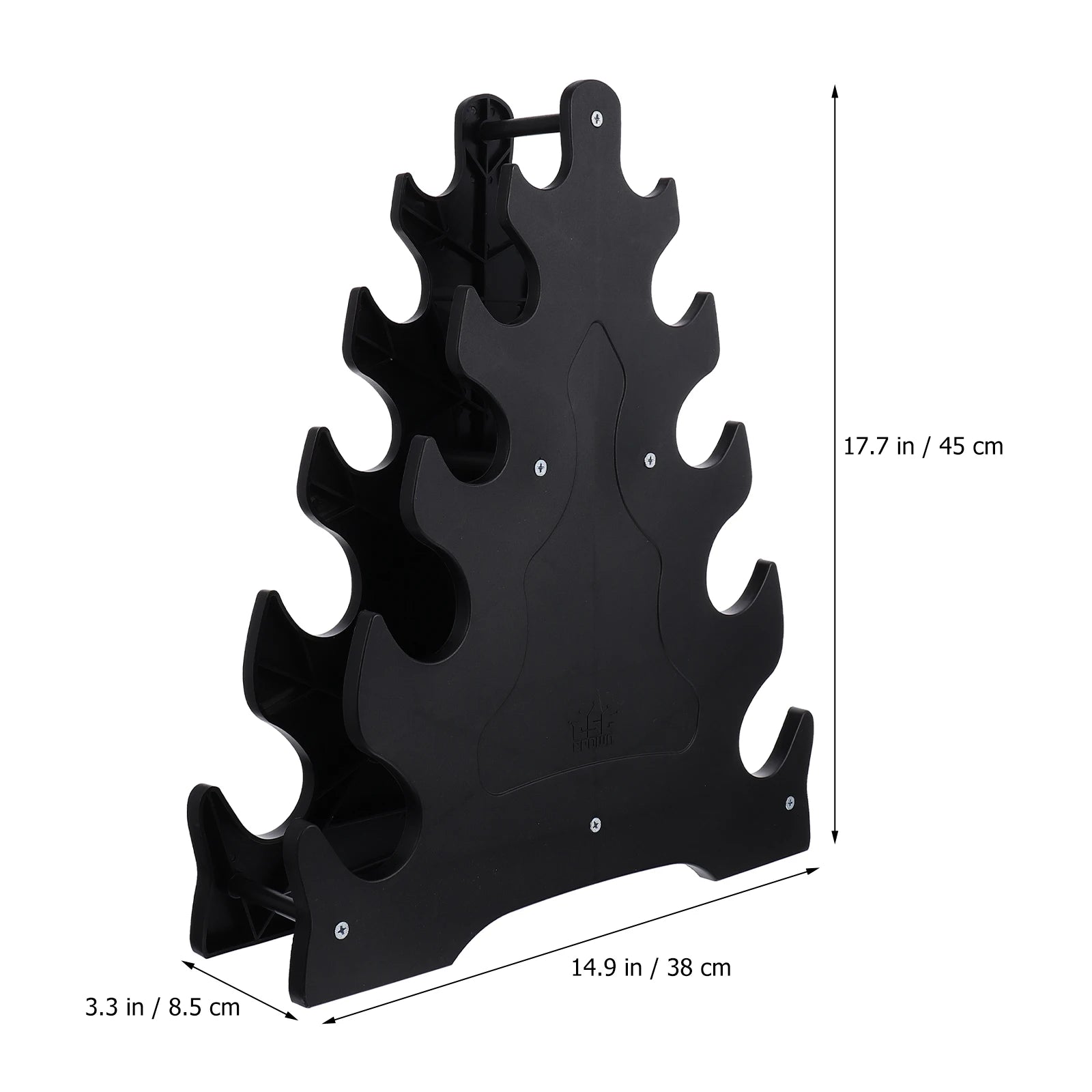 Strength Training Dumbbell Racks Adjustable Shelving Brackets Triangle Shaped Stand Gym Equipment Black Dumbbell Storage Stand