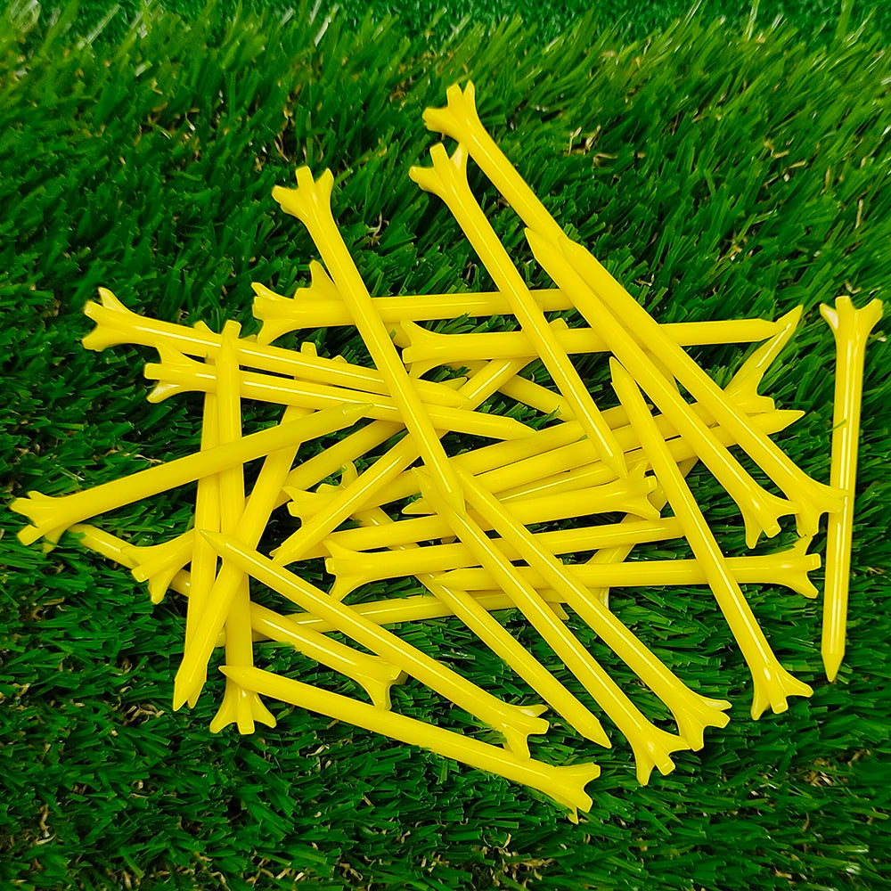 40 Pack Plastic Golf Tee Set 2-3/4'' Unbreakable Golf Tees Improved Durability Reduced Friction and Increased Drive Distance