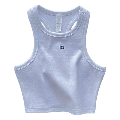 Yoga Sports Vest   Women Vest Sleeveless Seamless Knit Sexy Crop Fitness Running I Shape Vest Y2k Top Vest Crop Tops